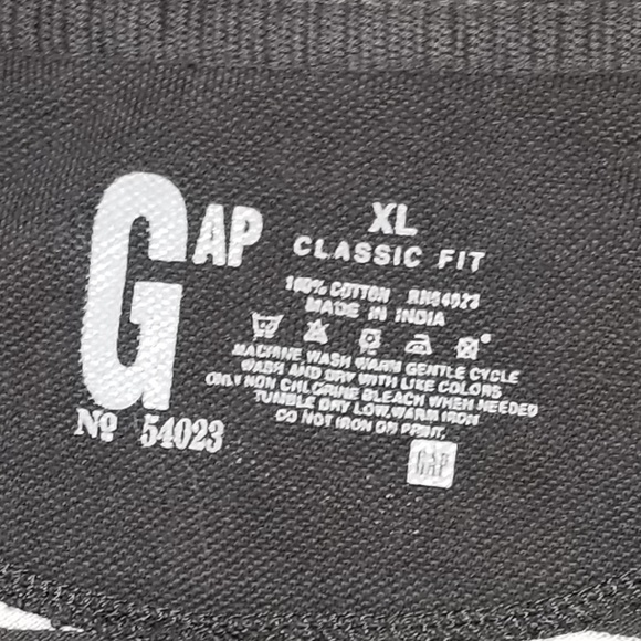 Gap Dark Grey and White Striped Polo - Picture 3 of 3